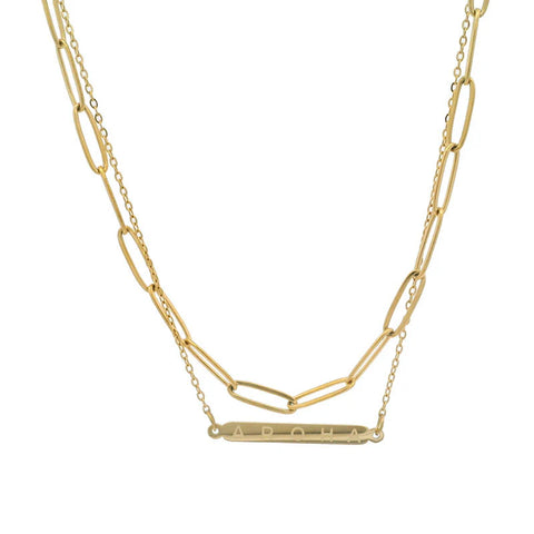 Aroha Double Chain Necklace Necklaces Little Taonga