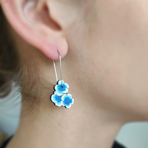 Chatham Island Forget Me Not Rimu Earrings Earrings Natty
