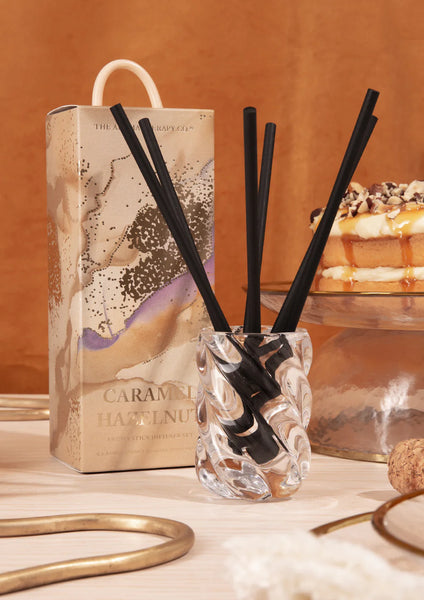 Festive Favours LE Aroma Sticks & Holder - Caramel Hazelnut