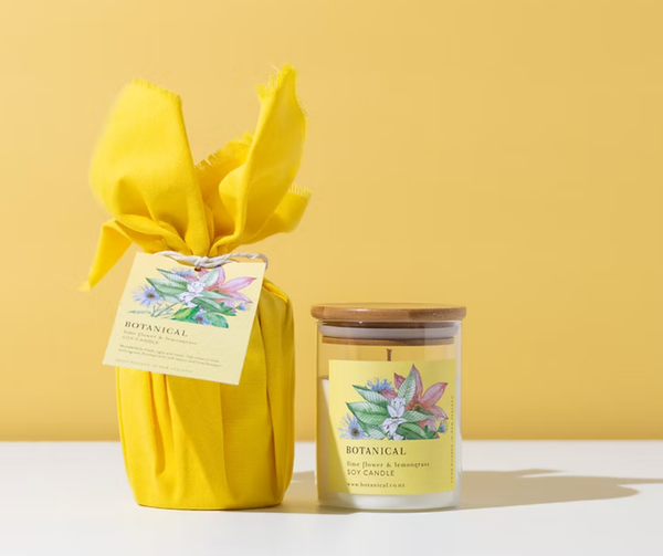 CANDLE - Lime Blossom + Lemongrass Soy Candle Botanical
