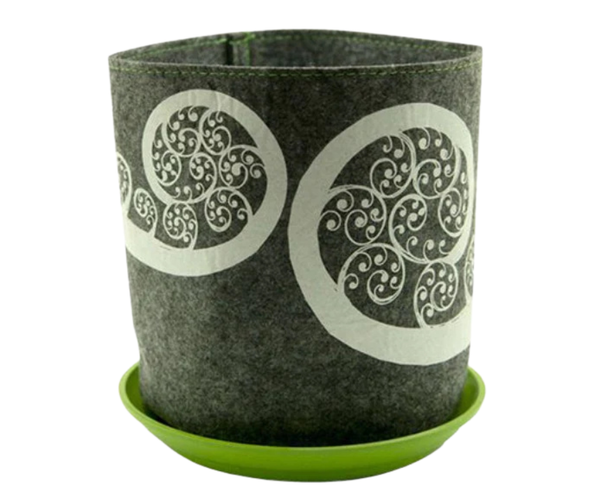 Fern Frond Grey Ecofelt Grow Bag