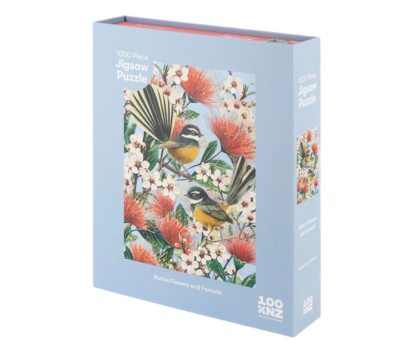 Native Flowers & Chatty Fantails Jigsaw Puzzle