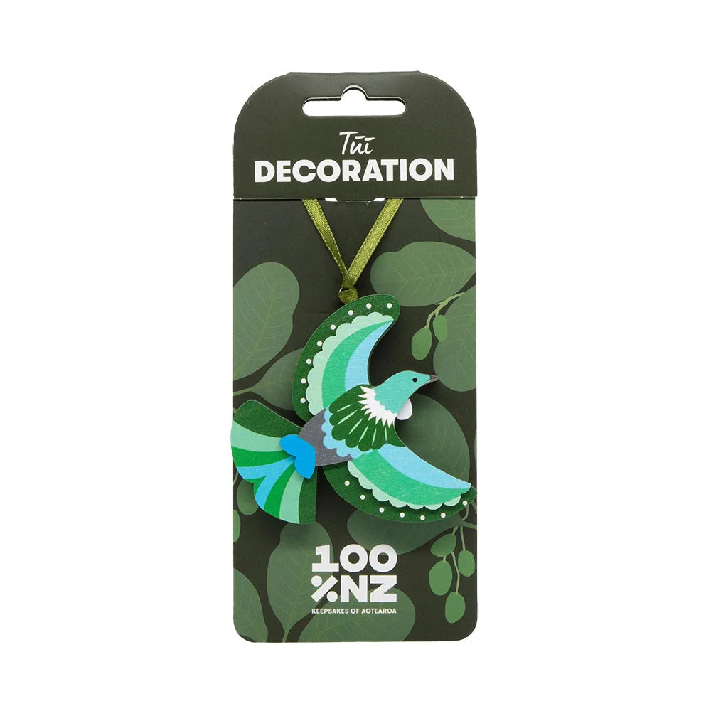 Tui Wooden Hanging Decoration Hanging Ornament 100% NZ
