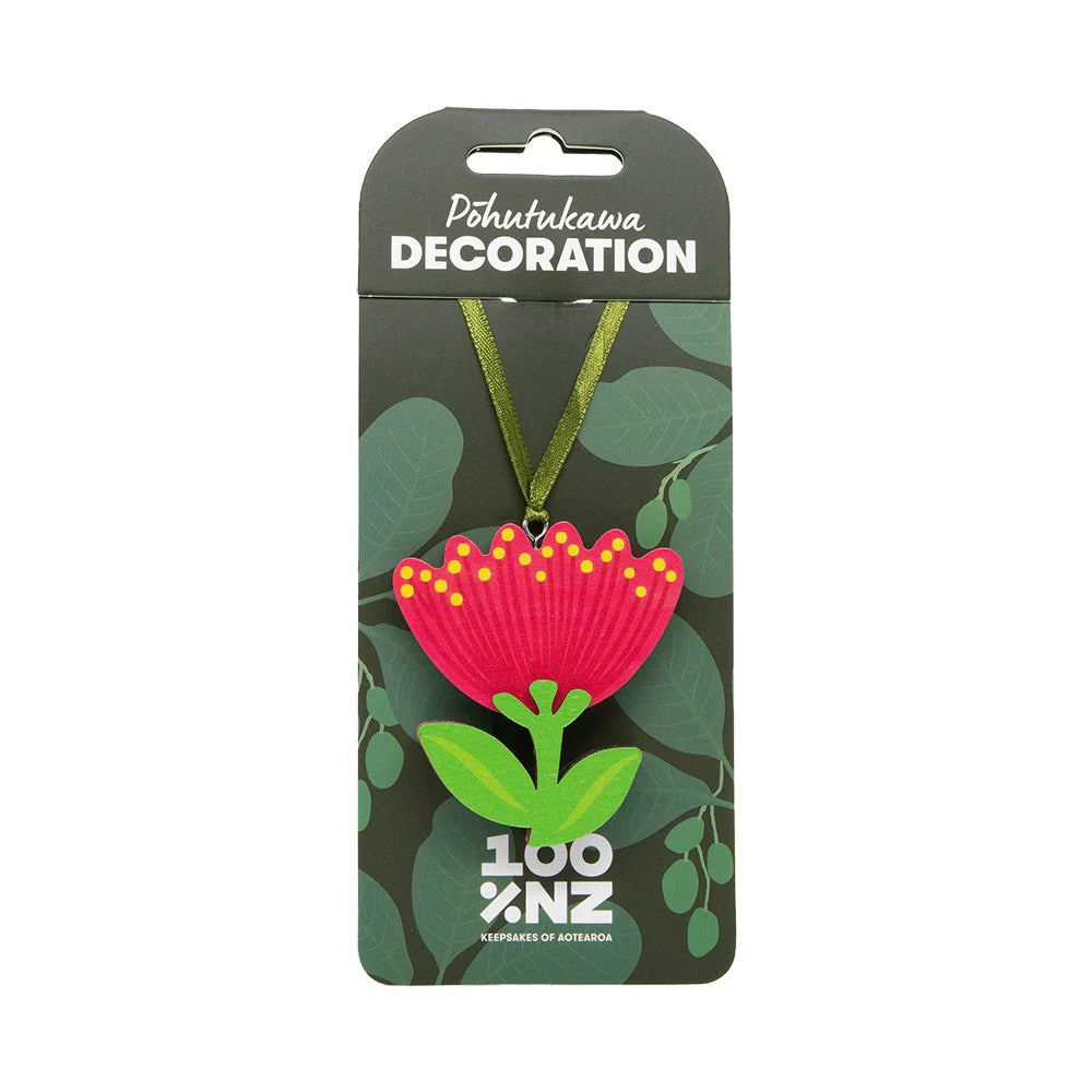 Pohutukawa Wooden Hanging Decoration Hanging Ornament 100% NZ