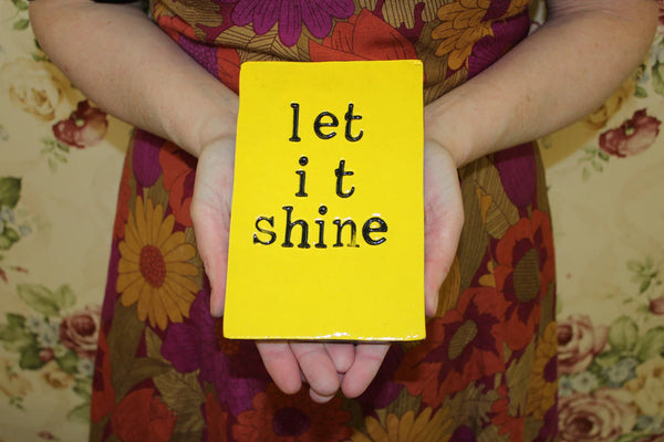 Let It Shine Ceramic Tile Wall Art M Ceramics