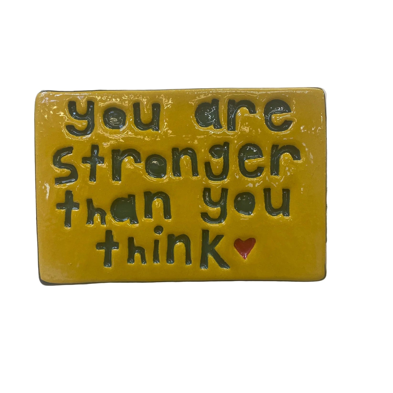 You Are Stronger Than You Think Rectangle Tile Wall Art M Ceramics