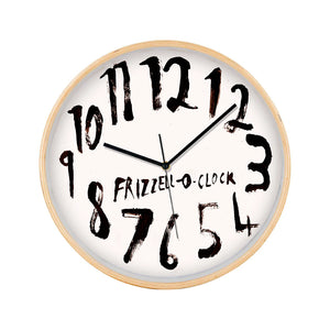 Dick Frizzell - O'Clock White Face Frame Clock