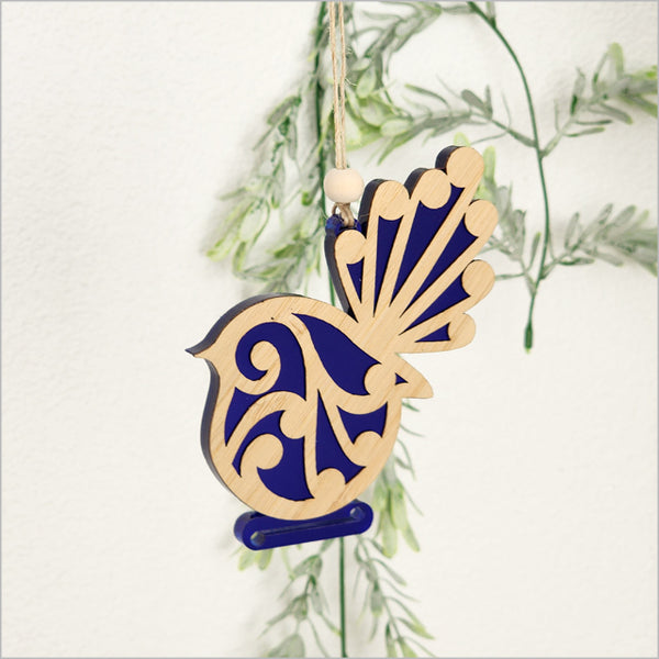 Hanging Ornament - Koru Fantail Hanging Ornament Crystal Ashley