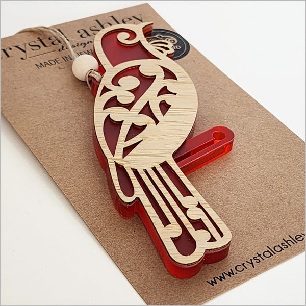 Hanging Ornament - Koru Tui Hanging Ornament Crystal Ashley