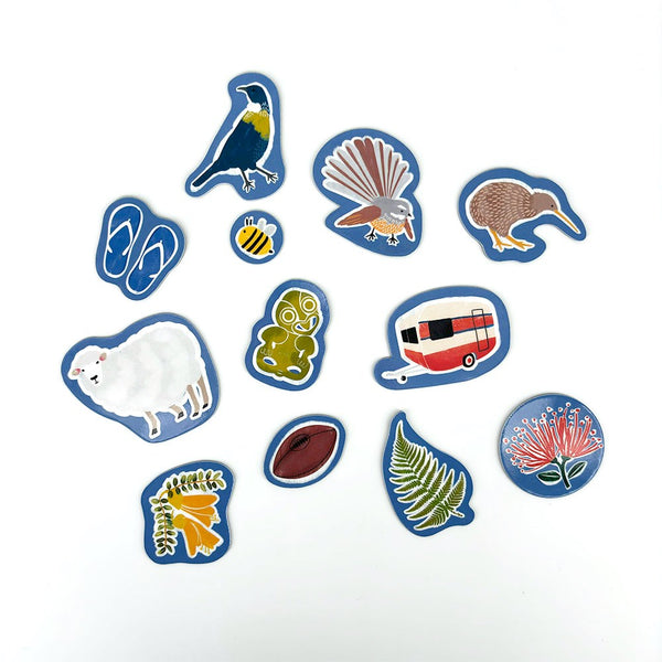New Zealand Icon Magnet Set