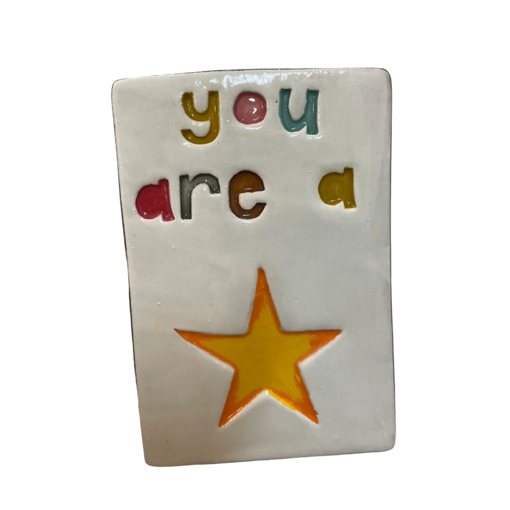 You are a Star Rectangle Tile Wall Art M Ceramics
