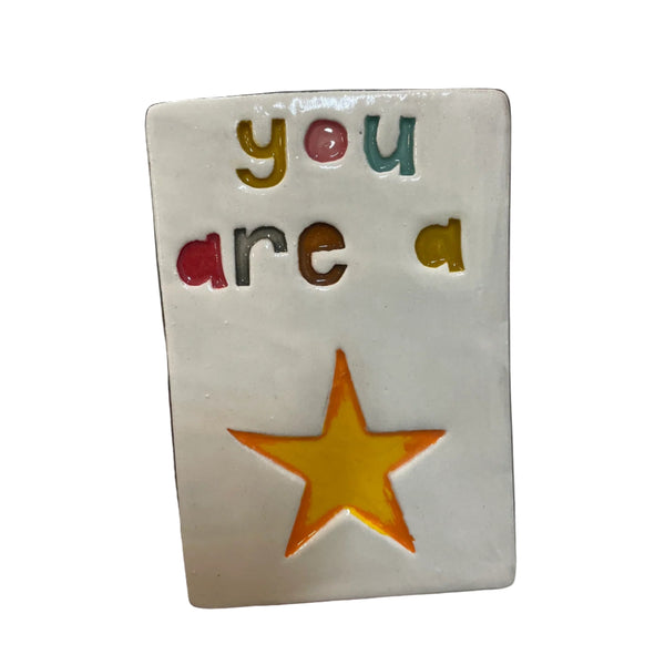 You are a Star Rectangle Tile Wall Art M Ceramics