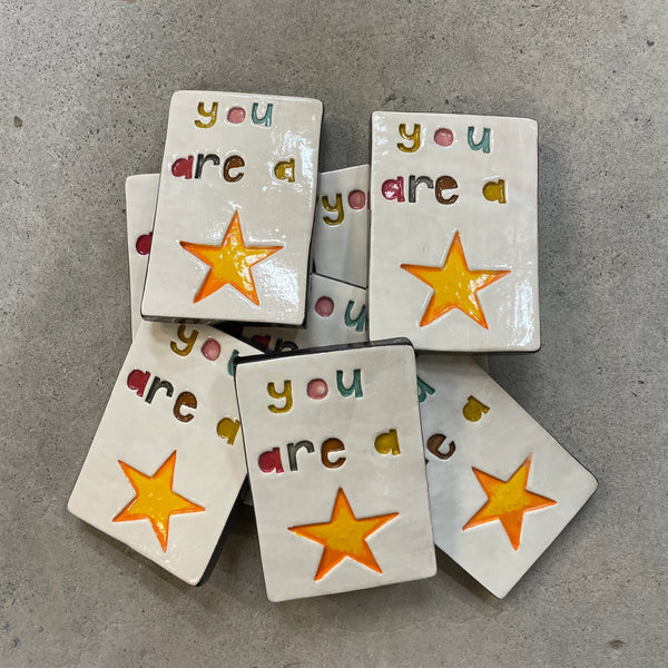 You are a Star Rectangle Tile Wall Art M Ceramics