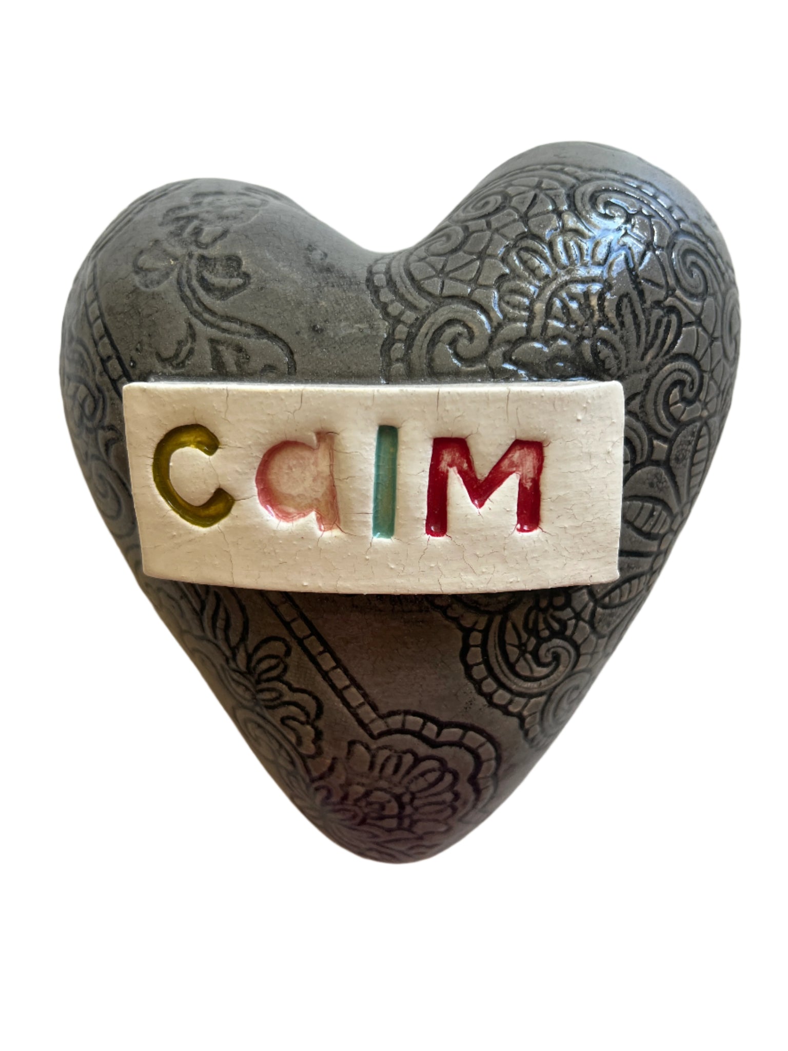 Calm Ceramic Puff Heart Wall Art M Ceramics
