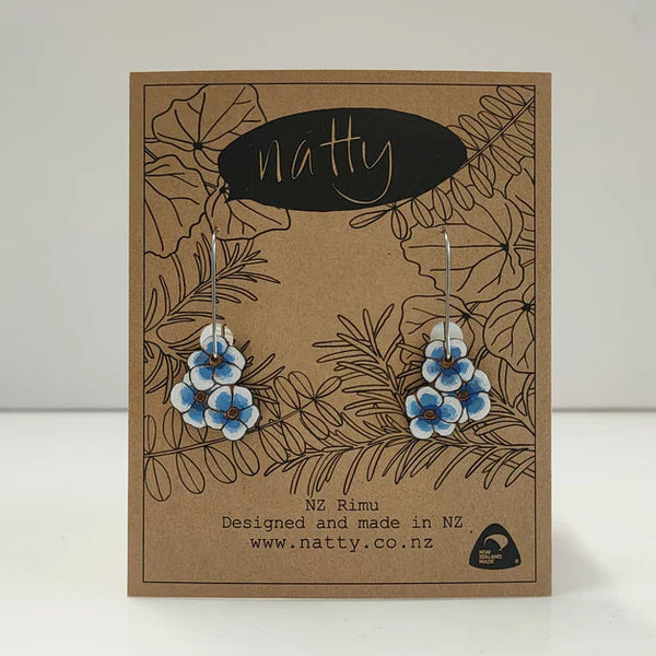 Chatham Island Forget Me Not Rimu Earrings Earrings Natty