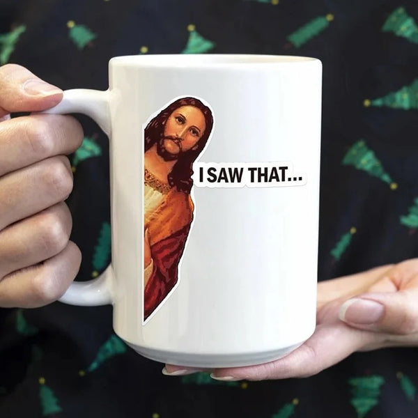 I Saw That Jesus Stickers