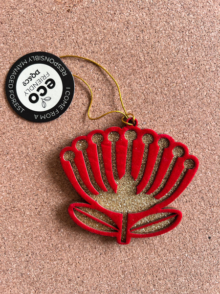 Pohutakawa - Hanging Christmas Ornament