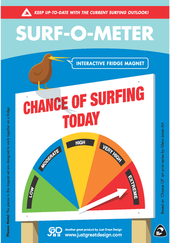 Surf-O-Meter Fridge Magnet Fridge Magnet Just Great Design