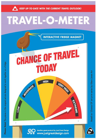Travel-O-Meter Fridge Magnet Fridge Magnet Just Great Design