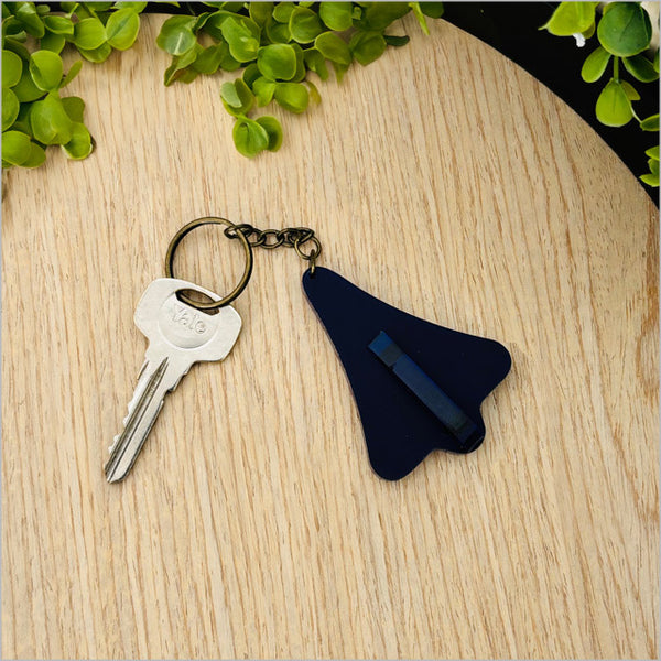Jet Planes Acrylic Key Ring Hanging Ornament Crystal Ashley Blue