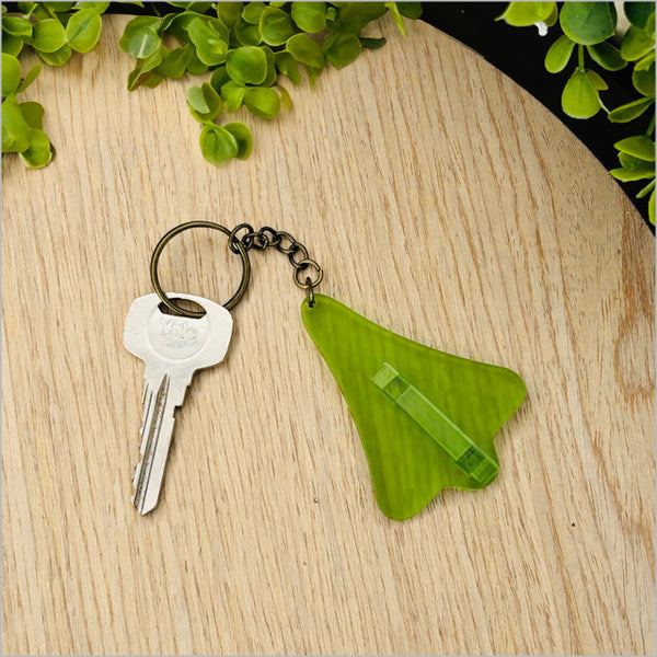 Jet Planes Acrylic Key Ring Hanging Ornament Crystal Ashley Lime
