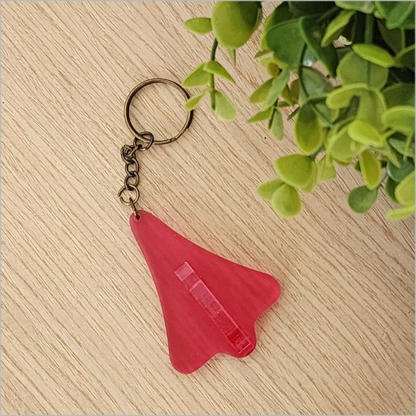 Jet Planes Acrylic Key Ring Hanging Ornament Crystal Ashley Pink