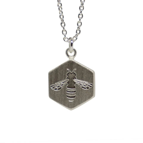 Busy Bee Silver Necklace
