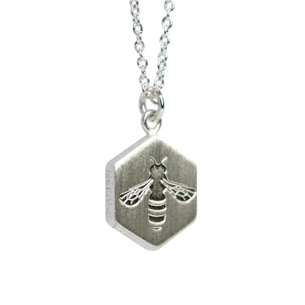 Busy Bee Silver Necklace