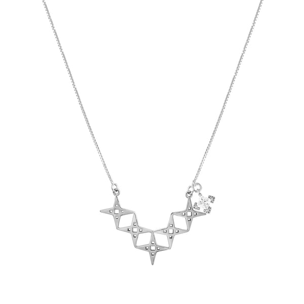 Alignment Necklace | Platinum