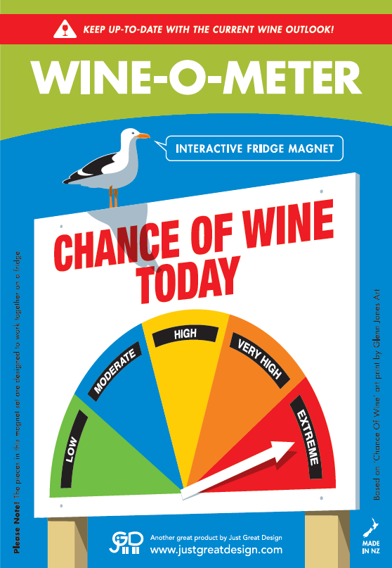 Wine-O-Meter Fridge Magnet Fridge Magnet Just Great Design