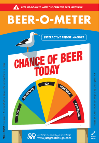Beer-O-Meter Fridge Magnet Fridge Magnet Just Great Design