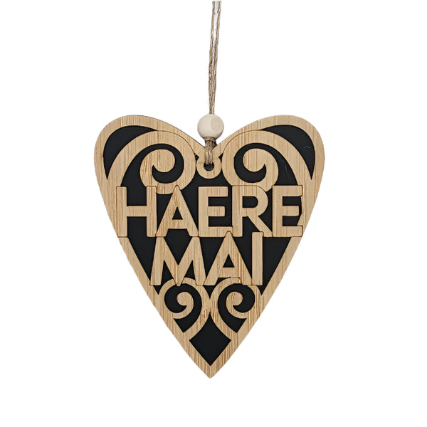 Hanging Ornament - Haere Mai Hanging Ornament Crystal Ashley Black
