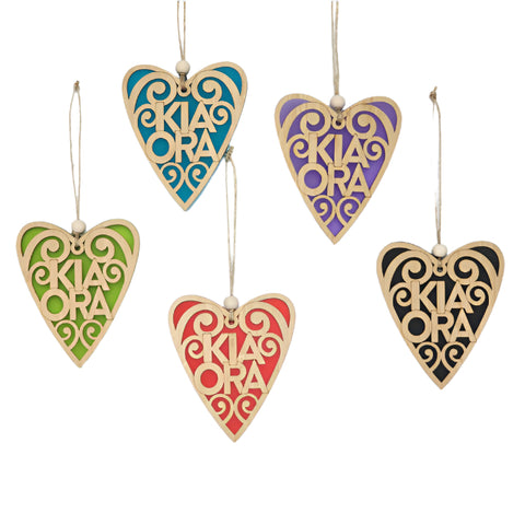Hanging Ornament - Kia Ora Hanging Ornament Crystal Ashley Teal