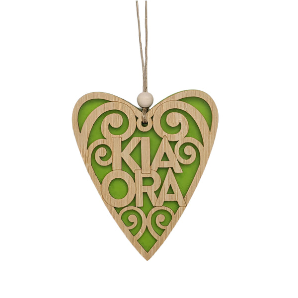 Hanging Ornament - Kia Ora Hanging Ornament Crystal Ashley Lime