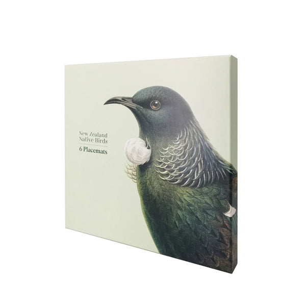 Hushed Birds Box of 6 Placemats Placemat 100% NZ