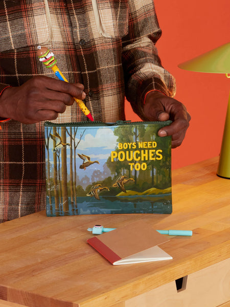 Boys Need Pouches too - Zipper Pouch Zipper Pouch BlueQ