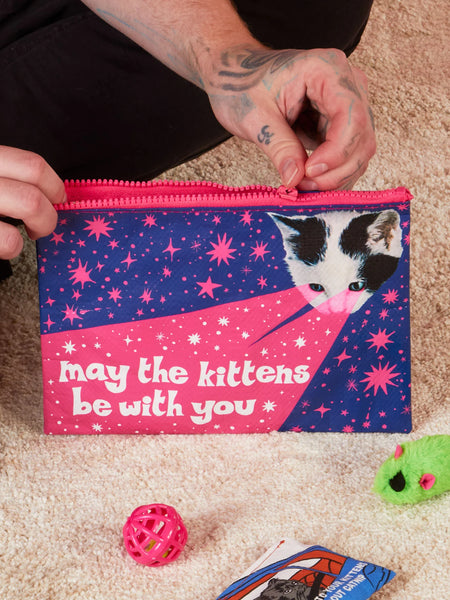 Kittens Be With You- Zipper Pouch Zipper Pouch BlueQ