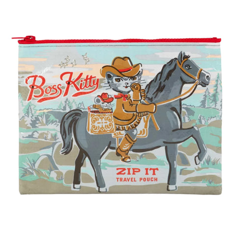 Boss Kitten- Zipper Pouch Zipper Pouch BlueQ