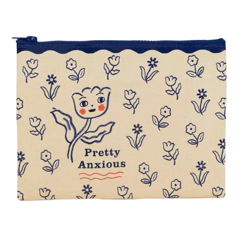 Pretty Anxious - Zipper Pouch Zipper Pouch BlueQ