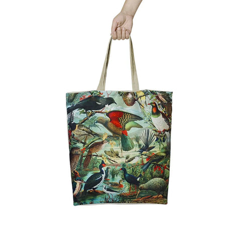 NZ Native Birds Shopping Bag Bag 100% NZ