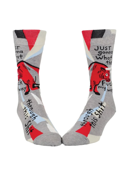WTF My Way Through Men's Socks Socks BlueQ