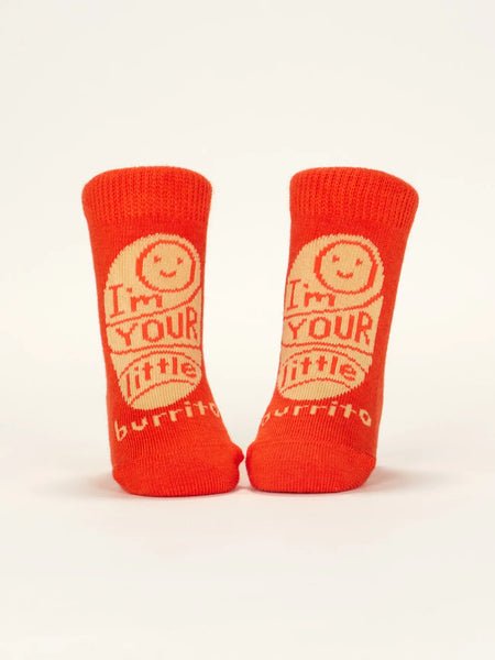 I'm Your Little Burrito/ Don't Blame Your Farts On Me Baby Socks Socks BlueQ