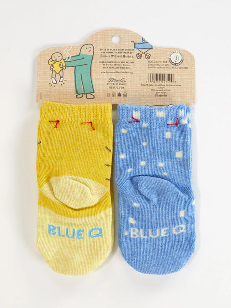I've Got That New Baby Small/ Try Not To Fuck Me Up Baby Socks Socks BlueQ