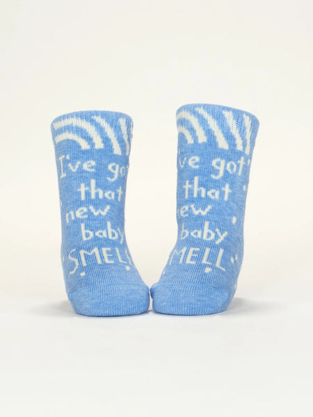 I've Got That New Baby Small/ Try Not To Fuck Me Up Baby Socks Socks BlueQ