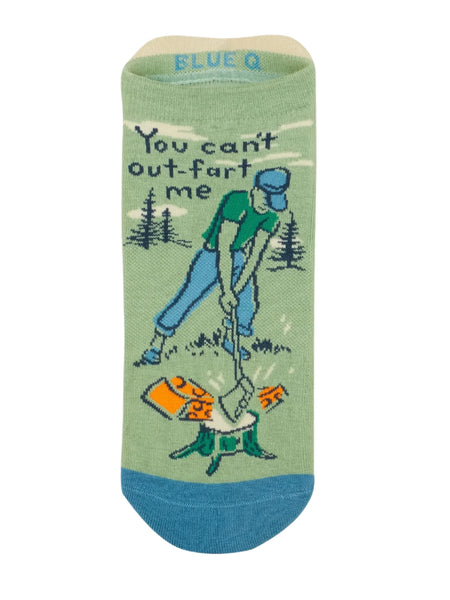 You Can't Out Fart Me - Sneaker Socks Socks BlueQ