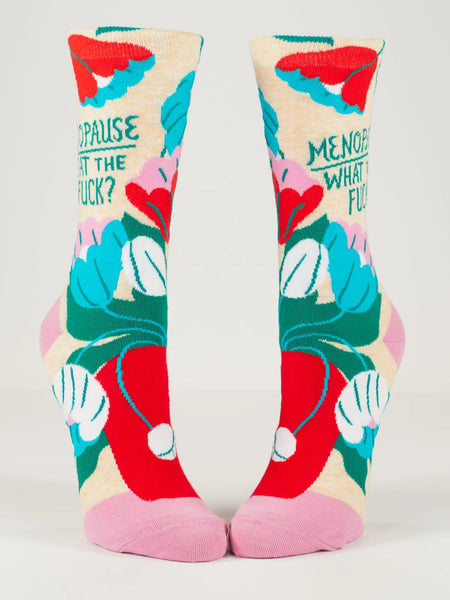 Menopause. What The Fuck? Socks BlueQ