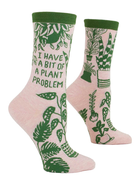 Plant Problem Crew Socks Socks BlueQ