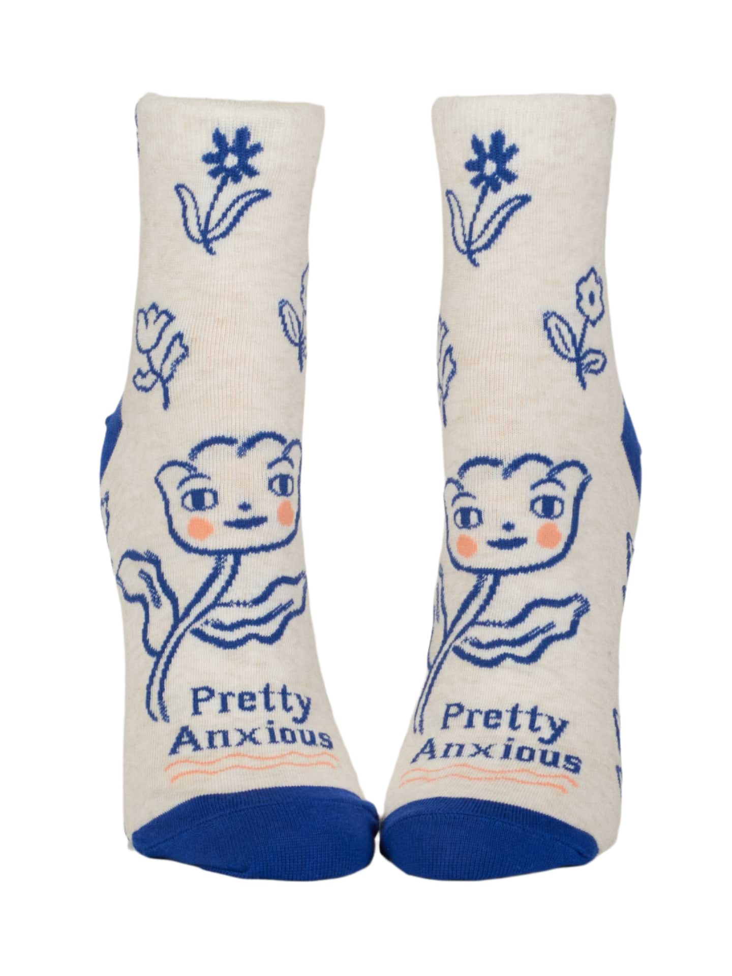 Pretty Anxious Ankle Socks Socks BlueQ