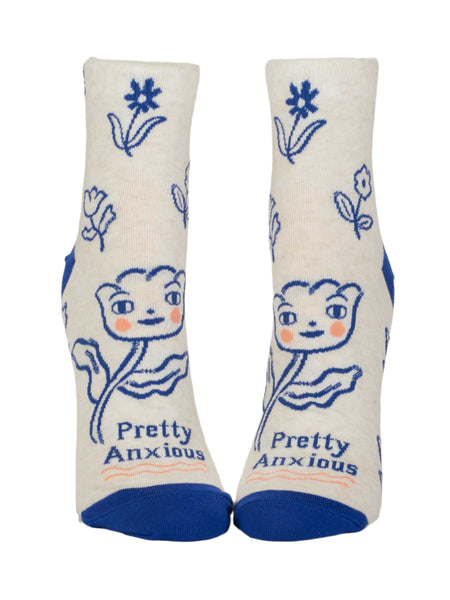 Pretty Anxious Ankle Socks Socks BlueQ