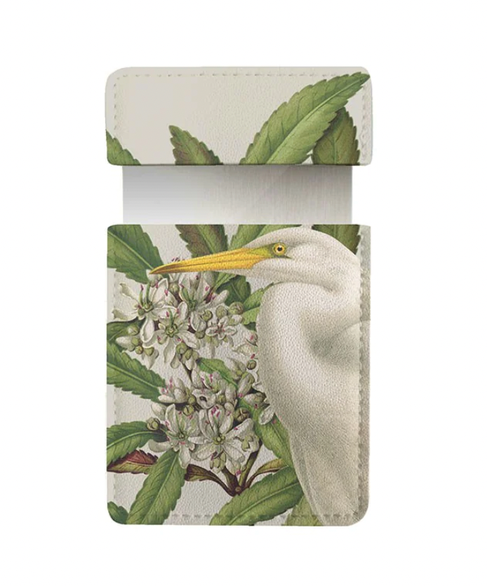 Vintage Botanical  Pocket Mirror - Heron